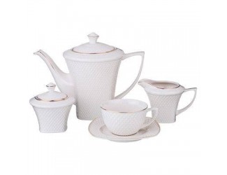Чайный сервиз на 6 персон 15 предметов Lefard Диаманд Голд 359-296