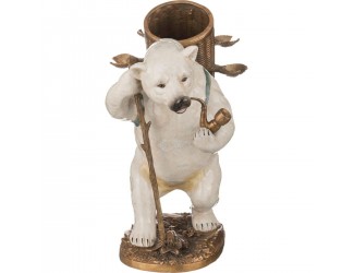 Статуэтка Медведь с трубкой 49см Lefard 469-265