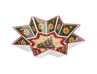 Салатник-звезда 32см Lefard Christmas Collection зелёный 586-006