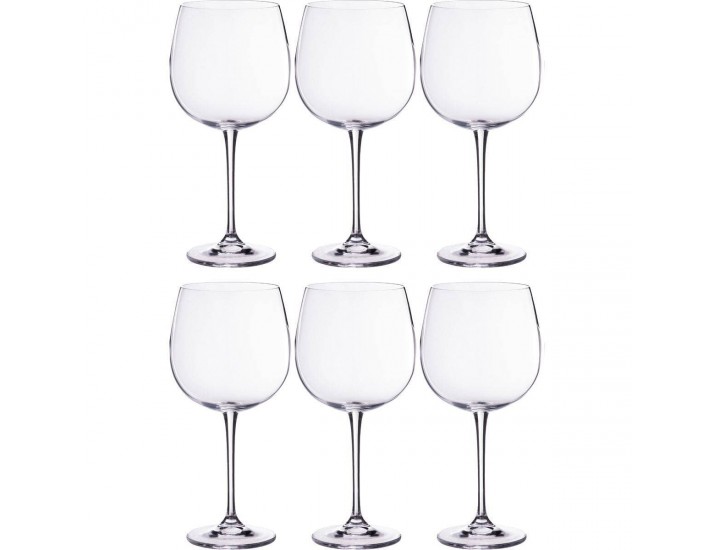 Набор бокалов для вина 6шт 670мл 23см Crystalite Bohemia Esta/Fulica