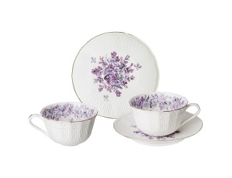 Набор чайных пар на 2 персоны 4 предмета 330мл Lefard Lilac Сирень 760-758