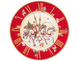 Тарелка 27см Lefard Часы тройка красная 85-1711