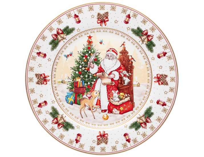 Тарелка 27см Lefard Дед Мороз 85-1721