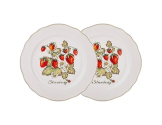 Набор тарелок закусочных 2шт 20,5см Lefard Strawberry 85-1893
