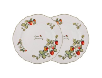 Набор тарелок обеденных 2шт 25,5см Lefard Strawberry 85-1894