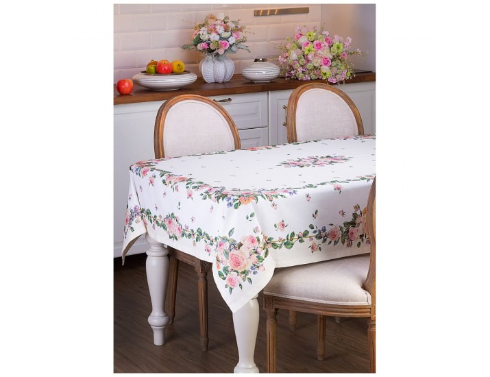 Скатерть 160*220см Santalino Винтаж кремовый 850-714-22