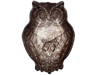 Блюдо-сова 17*12*3,5см AKCAM Crown Owl коричневый