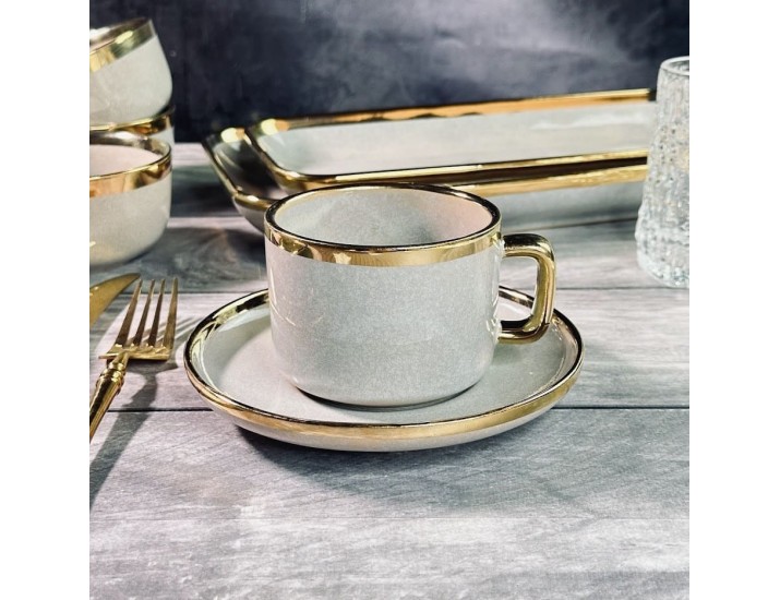 Чайный набор 12предметов 280 мл Lenardi Stone 102-132