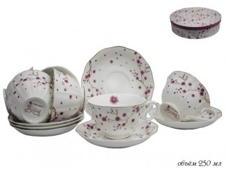 Набор чайных пар на 6 персон 12 предметов Lenardi Сакура 105-001