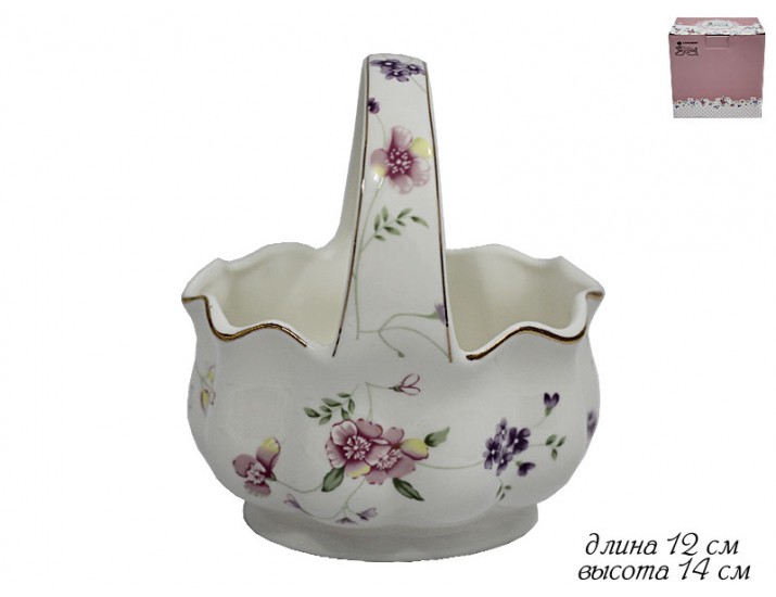 Конфетница-корзина 14см Lenardi Флоренс 105-101