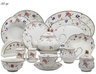 Чайно-столовый сервиз на 12 персон 88 предметов Lenardi Флоренс 105-189