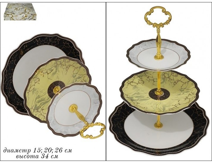 Горка 3 яруса Lenardi Мрамор 105-675