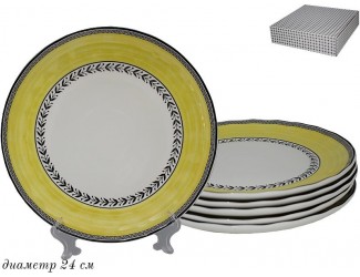 Набор тарелок 6шт 24см Lenardi Provence 105-917
