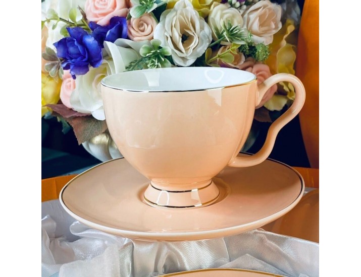 Набор чайных пар на 6 персон 12 предметов 250мл Lenardi 106-286