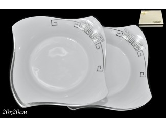 Набор тарелок глубоких 2шт 20см Lenardi Givenchi Platinum Lenardi 108-018