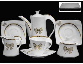 Чайный сервиз на 6 персон 17 предмета Lenardi Бантик 108-198