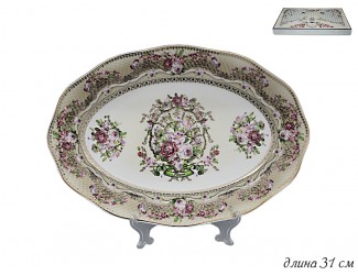 Овальное блюдо 31см Lenardi Селена 108-263