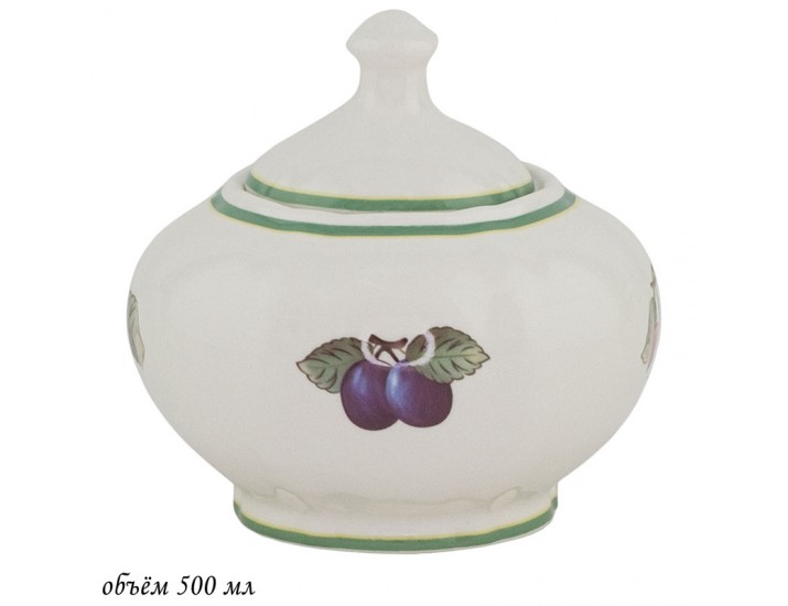 Сахарница 500 мл Lenardi  ФРУКТОВЫЙ САД 109-092