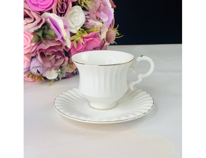 Набор кофейных пар на 6 персон 12 предметов 130мл Lenardi 109-115