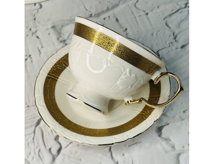 Набор чайных пар на 6 персон 12 предметов 230мл Lenardi 109-118