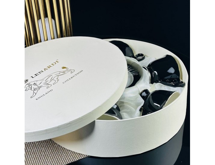 Чайный набор 12пр.240 мл  Lenardi NOIR 109-192