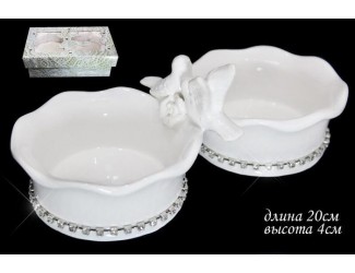 Менажница 20см.ГОЛУБЬ И ГОЛУБКА 110117