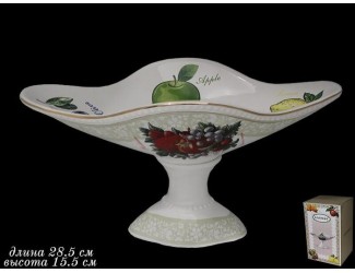 Фруктовница на ножке 28.5см  ФРУКТЫ  110345
