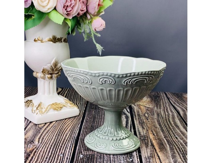 Конфетница 15,5 см  БАВАРИЯ на ножке 110432