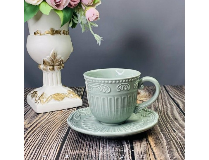 Чайный набор 12пр. 250 мл Lenardi БАВАРИЯ 110443 серый