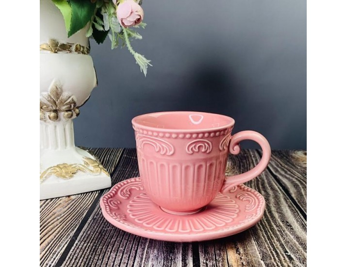 Чайный набор12пр. 250 мл Lenardi БАВАРИЯ 110475 розовый