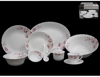 Чайно-столовый сервиз на 6 персон 52 предмета Lenardi Орхидея 116-088