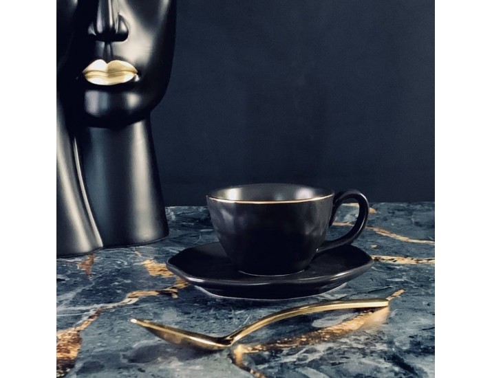 Кофейная чашка 110 мл с блюдцем Lenardi Марокко 118-019