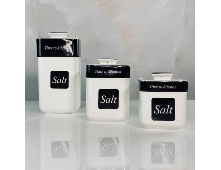 Набор из 3 банок 260 мл с ложками на подставке Lenardi 118-070