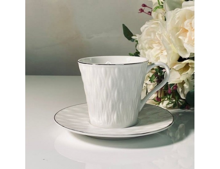 Набор чайных пар на 6 персон 12 предметов 200мл Lenardi 118-121