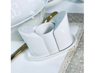 Набор солонок 3предмета на подставке Lenardi Resto 118-131