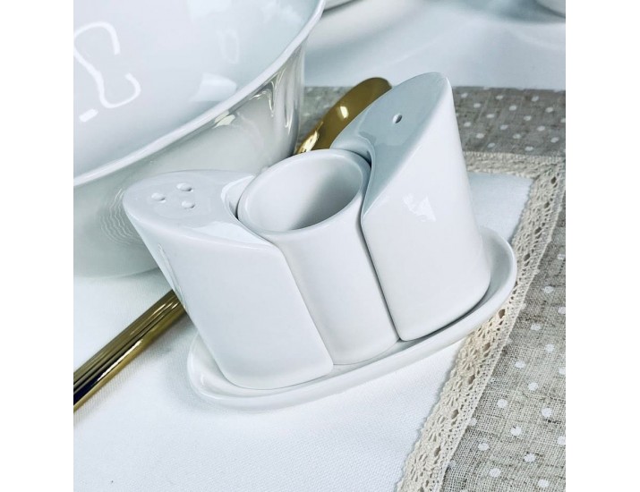 Набор солонок 3предмета на подставке Lenardi Resto 118-131