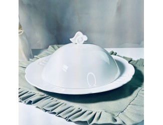 Круглое блюдо 30,5см с крышкой Lenardi Resto 118-153