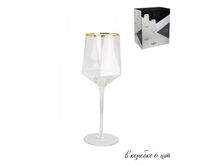 Набор из 6 бокалов для вина Lenardi Diamond  500мл 121-006