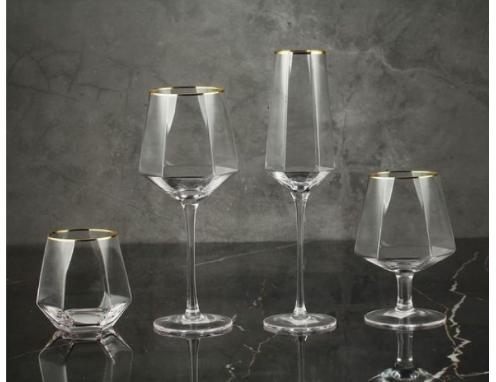 Набор из 6 стаканов для вина Lenardi 700мл Diamond 121-014