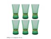 Набор стаканов для воды 6шт 310мл Lenardi Olimp Зелёный 121-024