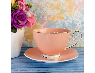 Набор чайных пар на 6 персон 12 предметов 250мл Lenardi 122-029 оранжевый