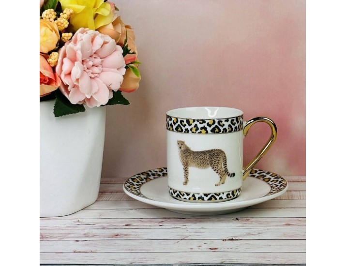 Набор кофейных пар на 6 персон 12 предметов 120мл Lenardi 122-037