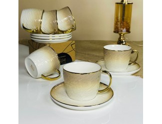 Чайный набор 12предметов 270мл Lenardi Toronto Cream 122-113