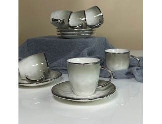 Кофейный набор 12предметов 110мл Lenardi Toronto Grey 122-116