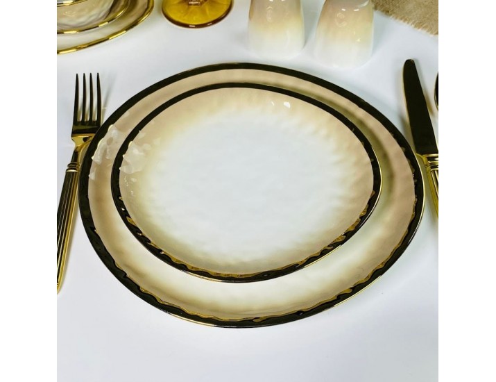 Набор из 2 тарелок 21х19,5х2,5см  Lenardi Toronto Cream 122-121