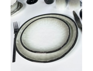 Набор из 2 тарелок 21х19.5х2.5см Lenardi Toronto Grey 122-122