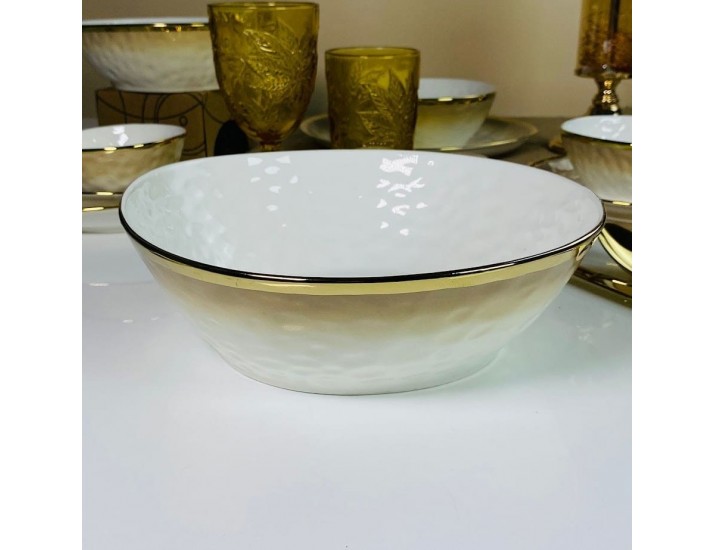 Салатник 25,5х24х8см Lenardi Toronto Cream 122-139