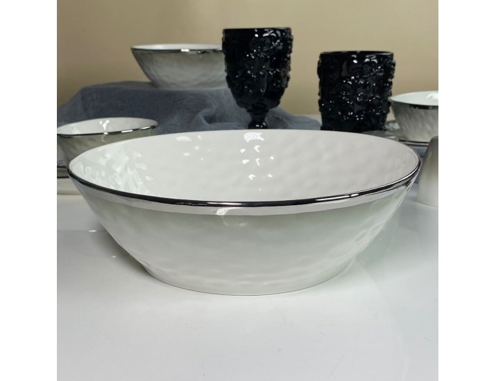 Салатник 25,5х24х8см Lenardi Toronto Grey 122-140