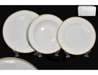 Набор тарелок на 6 персон 18 предметов (тарелки) Lenardi Galaxy Gold 125-032