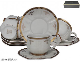 Набор чайных пар 12 предметов на 6 персон Lenardi 133-117